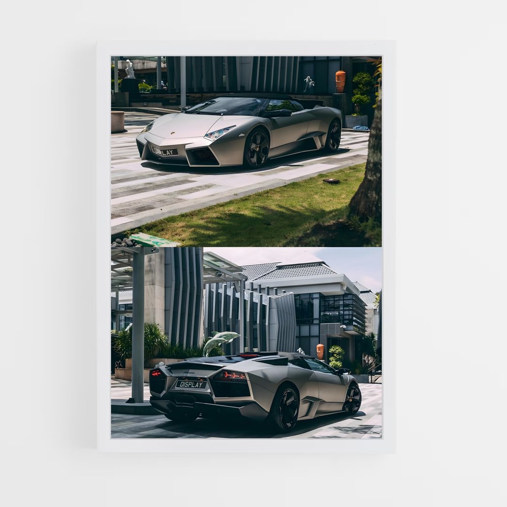 Poster Reventon roadster – affiche Lamborghini (vue 3)
